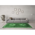 thumbnail image 3 of Ahgly Company Indoor Round Persian Emerald Green Traditional Area Rugs, 6' Round, 3 of 4