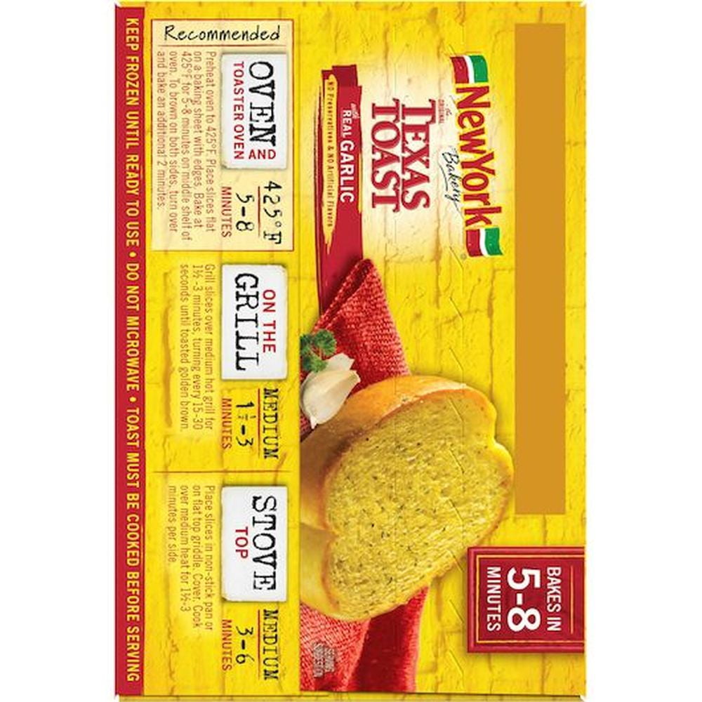 New York Bakery Garlic Texas Toast, 11.25 Ounce -- 12 per case