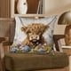 thumbnail image 4 of Herunwer Highland Cow Throw Pillow Covers Decorative Throw Pillows Cow Decor for Bedroom Decor Highland Cow Bedding Soft Flannel Fluffy Couch Pillow Covers, 4 of 6