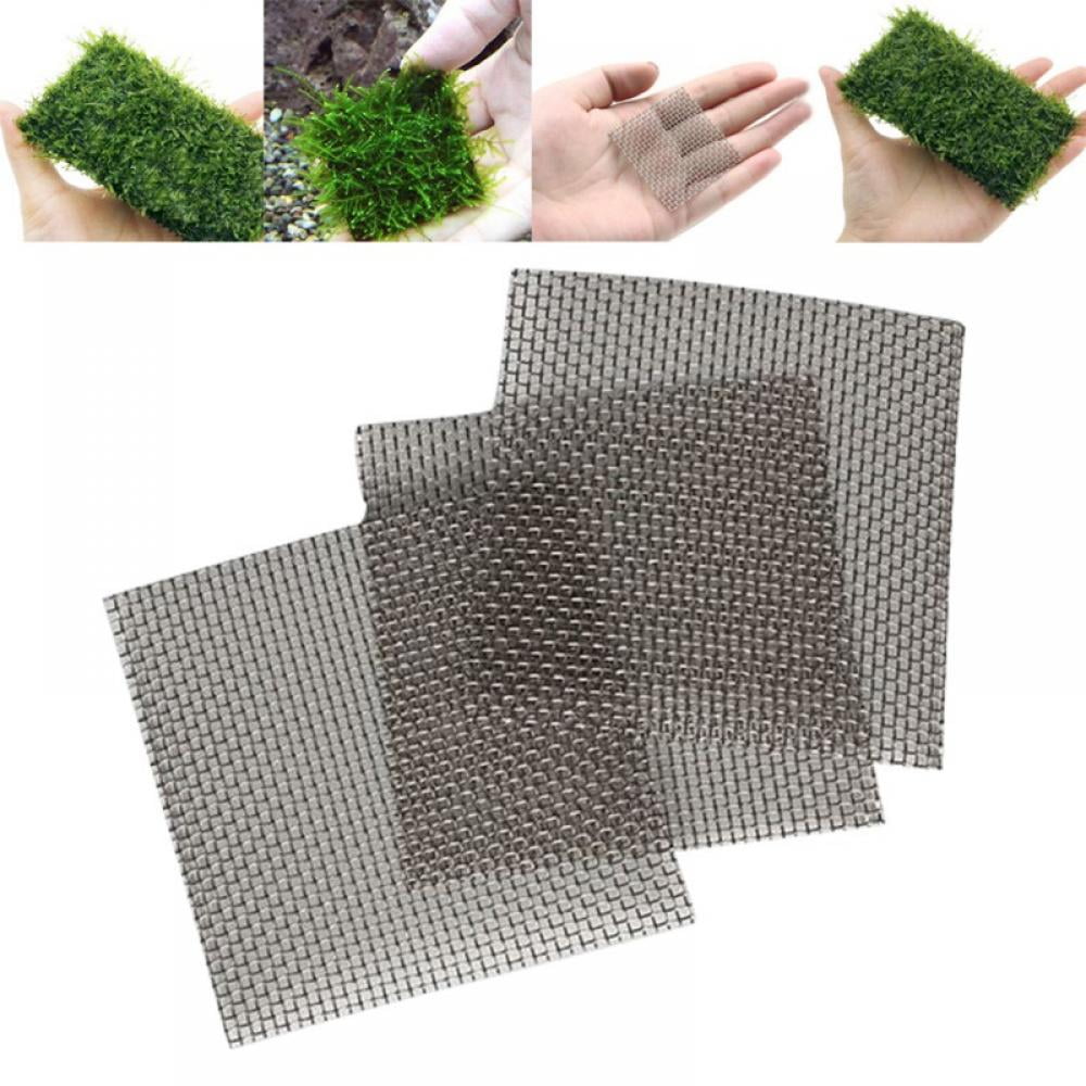 Create a Lush Living Plant Moss Wall or Moss Carpet for Your Fish Tank Luffy Beautify Aquascape Aquatic Moss Wall/Floor Mesh No More Messy/Floating Moss 