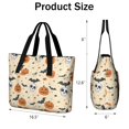 thumbnail image 3 of Tote Bag for Women - Halloween Pumpkins Bats Skulls and Spiders Shoulder Bag - Large Utility Work Duffle Bag with Zipper Handbag for Travel, Work, Sprots, 3 of 5