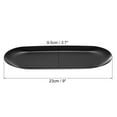 thumbnail image 2 of Uxcell 2pcs Stainless Steel Decorative Trays, 9" Bathroom Trays, Makeup Cosmetic Trays, Small Serving Tray, Matte Black, 2 of 5