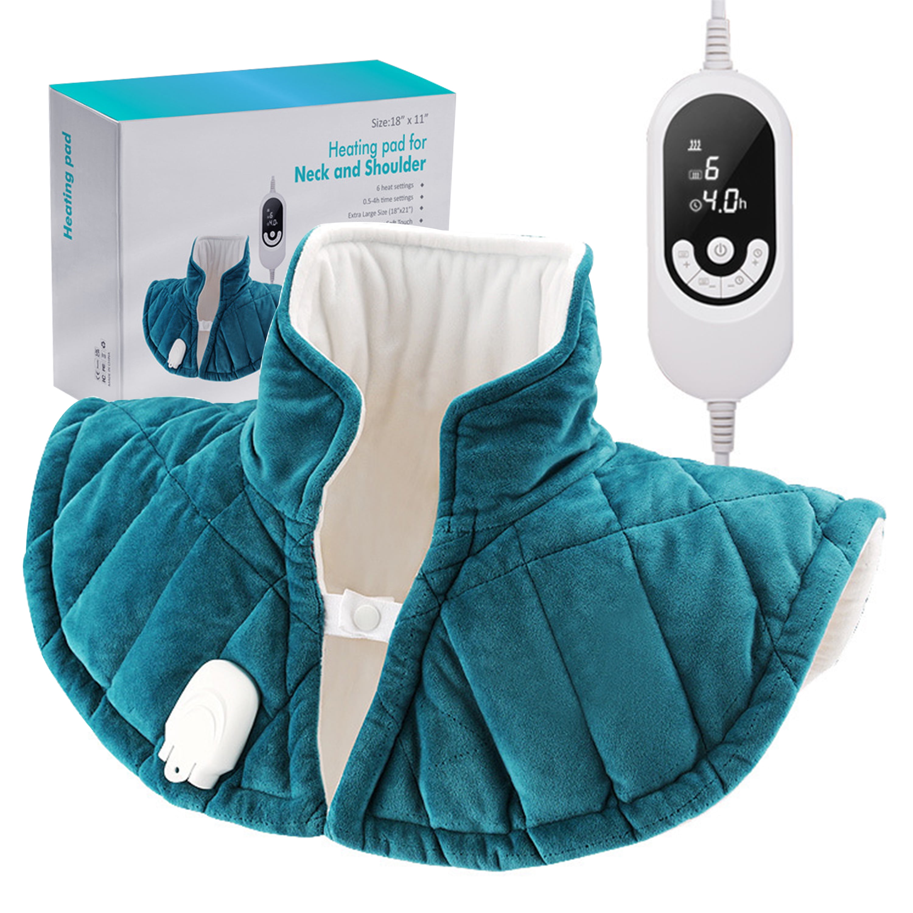 Weighted Heating Pad for Neck and Shoulders,1.5lb Large Electric Heated
