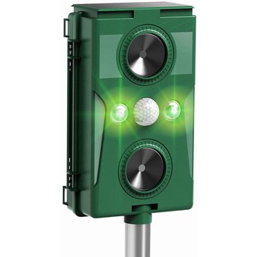 Axio 2Pcs Animal Repellent Solar Powered Pests Repeller with Motion