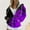 Purple, variant on Trushirts Womens Purple Zip Up Hoodie - Oversized Polyester Style with Artistic Color Splash Print & Kangaroo Pockets, S-XXXL for Casual Daily Wear/Layering,Size XL