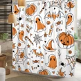 thumbnail image 5 of Tchckioa Halloween Cartoon Shower Curtain for Bathroom,47x64 Inch Waterproof Hooks Bath Curtain, 5 of 8