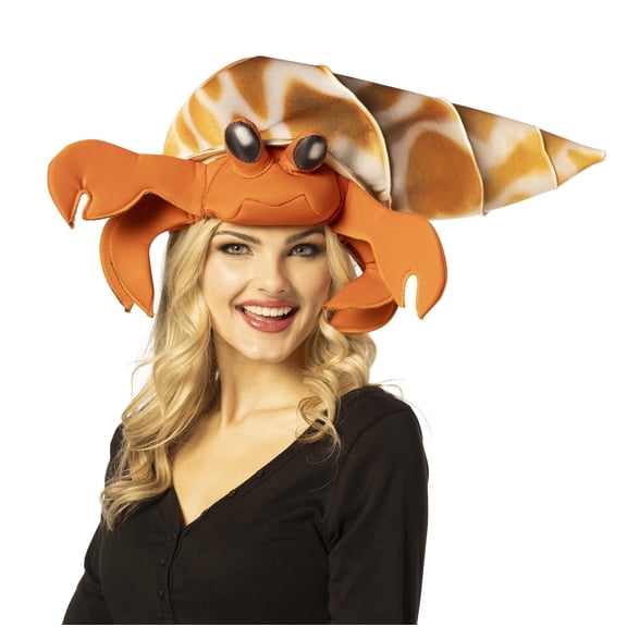 Imposta Costumes Hermit Crab Hat Halloween Costume Accessory, Orange, Men and Women, One Size Fits Most, 30194-OS