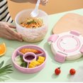 thumbnail image 1 of Discount Salad Lunch Box Lunch Box Microwaveable Simples Lunch Box Fruit Box Double Layer Round Lunch Bowl 2025 New, 1 of 8