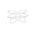 thumbnail image 1 of Cinta Bowknot Plantilla de grabación en relieve DIY Acero al carbono Álbum de recortes Sello Tarjeta de papel Troqueles de grabación en relieve Sweethay HA2124-00, 1 of 6