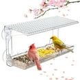 thumbnail image 1 of Window Bird Feeder for Outdoors, Clear Bird Feeders Window Mounted with Strong Suction Cups, Transparent Bird, 1 of 7