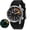 Black Silicone, variant on Men's Automatic Dive Watch, Sport 20ATM Waterproof Machanical Men Watch with Silicone Strap, Date, Super Luminous, Sapphire Crystal, Fashion Diving Watch for Men, Yellow
