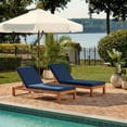 thumbnail image 3 of Safavieh Solano Outdoor Contemporary Patio Sunlounger with Cushion, 3 of 8