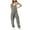 Gray, variant on Women's Jumpsuits Sexy V-neck Sleeveless Tops Loose Baggy Overalls Pants Rompers with Pockets Casual Solid Color Siamese Pants Loose Sweatpants,Pink,Medium
