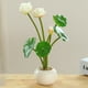 thumbnail image 5 of Whataatahia Lotus pequeño bonsái redondo plantas falsas decoración interior flores falsas simulación plantas verdes, 5 of 5