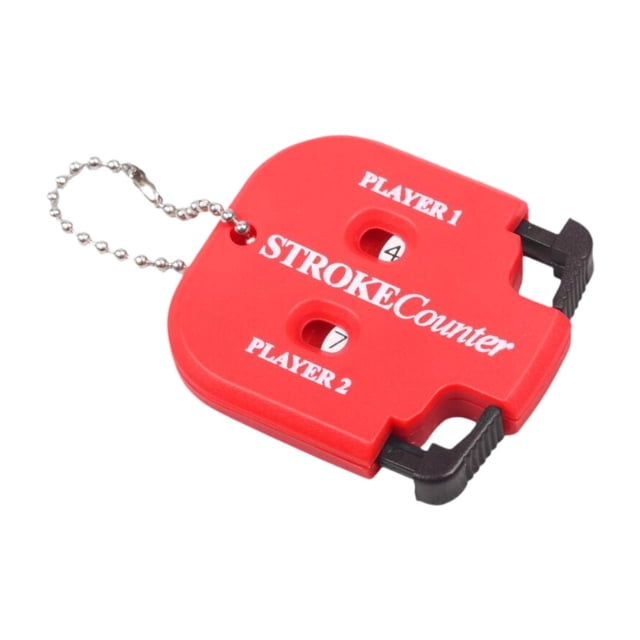 jinwen Compteur de Coups de Golf 2 Chiffres Mini Indicateur de Score de Golf pour Jeux Compétitions Rouge