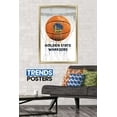 thumbnail image 2 of NBA Golden State Warriors - Drip Ball 20 Wall Poster, 22.375" x 34", Framed, 2 of 3