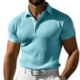 thumbnail image 3 of T-Shirt à Manches Courtes pour Hommes Grande Taille - Coupe Ajustée, Polyester, Décontracté, 3 of 6