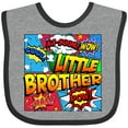 thumbnail image 3 of Inktastic Little Brother Comic Book Boys Baby Bib, 3 of 4