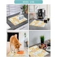 thumbnail image 4 of Summer Beach Coral Coffee Mat - Coffee Bar Mat for Countertop, Hide Stain Absorbent Rubber Quick Dry Coffee Mat Under Coffee Maker Mat Nautical Ocean Coastal Ombre Yellow Dish Drying Mat 16"x18", 4 of 6