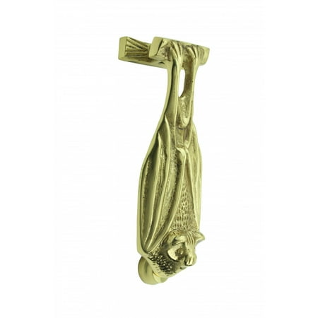 Style Lacquer - Brass Door Knocker Vampire Bat Gothic Style Lacquer Finish | Renovator's Supply