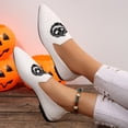 thumbnail image 6 of Women's Fashion Halloween Ballet Flats Pointed Toe Embroidery Knit Loafers Breathable Casual Dressy Shoes, 6 of 6
