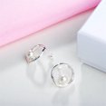thumbnail image 2 of s Mujeres De Moda Antiguos De Cristal De Pers De Joyería De Perno Prisionero Del Oído Del Pendiente Del De Perforación Sunnimix aretes de círculo, 2 of 8