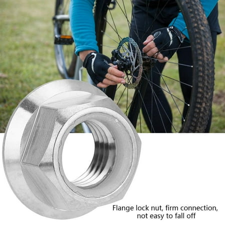 

OTVIAP 1pc M5 M6 M8 M10 Titanium Alloy Flange Lock Nut for Bicycle Motorcycle Bicycle Flange Nut M8 Bicycle Flange Nut M10