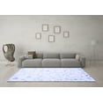 thumbnail image 3 of Ahgly Company Indoor Round Solid Blue Modern Area Rugs, 8' Round, 3 of 4