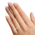 thumbnail image 7 of AFFY 14K Yellow Gold Over 925 Sterling Silver Natural Round Diamond Accent Marquise Stackable Ring For Women's (0.05 Cttw, J-K Color, I2-I3 Clarity), Ring Size -7.5, 7 of 7