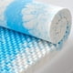 thumbnail image 1 of Cubrecolchón de espuma viscoelástica, tamaño individual, diseño de caja de huevos de 5.08 cm, para aliviar el dolor de espalda, certificado CertiPUR-US, color azul, 1 of 17