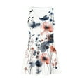 thumbnail image 7 of ZQUUVOU Women's Casual Printes Floar Dress Sleeveless Round Neck Short Floral Dress Multicolor, 7 of 7