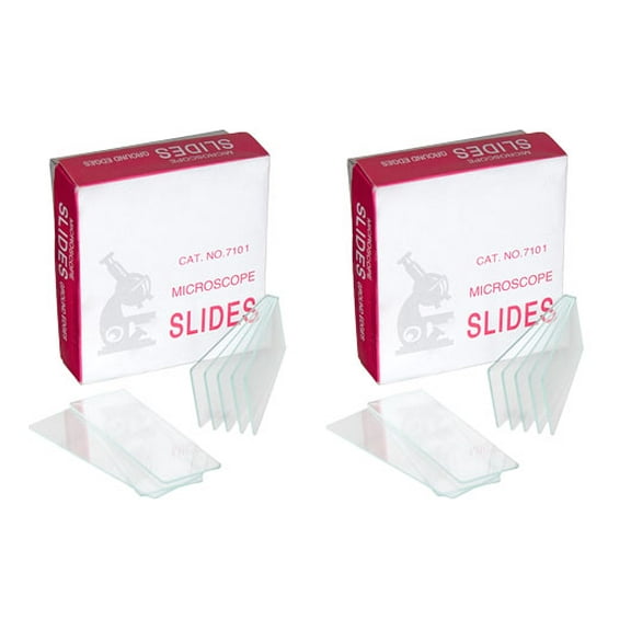 Microscope Slides, Glass, Size 75mm x 25mm. Pack of 144 Slides.