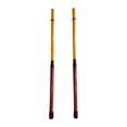 thumbnail image 3 of Baquetas de 40 cm de largo, empuñaduras suaves, silenciosas, crean un sonido ligero, escobillas de batería, baquetas para niños y adultos, rendimiento Rojo Amarillo, 3 of 8
