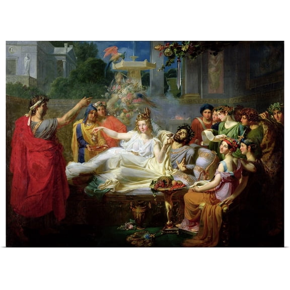 Great BIG Canvas | Rolled Felix (1800-1833) Auvray Poster Print entitled The Sword of Damocles