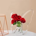 thumbnail image 5 of Butterfly Acrylic Vase, Transparent Flower Holder With Unique Design, Modern Tabletop Decor For Home Office Desk, 6 Inch Height, Elegant Centerpiece For Living Room Or Bedroom, 5 of 7