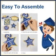 thumbnail image 4 of OuMuaMua Graduation Decorations Class of 2026-30pcs Blue and Gold Graduation Table Centerpieces Sticks Table Toppers with Lights for College High School Congrats Grad Party Supplies, 4 of 9