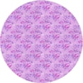 thumbnail image 1 of Ahgly Company Indoor Round Patterned Blossom Pink Area Rugs, 7' Round, 1 of 6