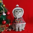 thumbnail image 7 of Small Dog Christmas Costume Hoodie, Cat Pet Santa Cape Outfit with Hat, Soft and Thick Polar Fleece Cat Xmas Cloak Clothes for Cats and Small Dogs Holiday Cosplay Party Red S, 7 of 7