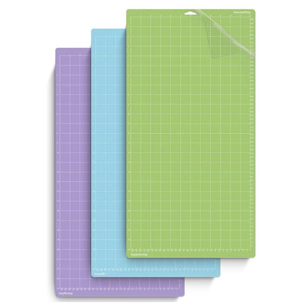 Cutting Mats, 3 Pcs 12x24 inch Non-Slip Sewing Plotter Grid Cutting Pad,  Green+Blue+Purple
