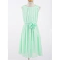 thumbnail image 5 of iiniim Big Girls Party Chiffon Sleeveless Ball Gown Flower Wedding Junior Bridesmaid Dress 4-14, 5 of 7