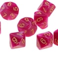 thumbnail image 3 of Dados de Juego Sunnimix 10 X 10 Lados 16 Mm para juegos de Mesa Rose + White, 3 of 8
