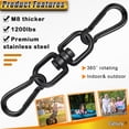 thumbnail image 3 of Swing Swivel Gelury Black 304, acero inoxidable 304, muy resistente, 3 of 7