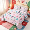thumbnail image 3 of Manfei Xmas Winter Holiday Quilt Full,Cartoon Animals Full Bedspread Sets,3pcs,1 Coverlet and 2 Pillowcases, 3 of 7