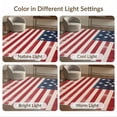 thumbnail image 7 of ODIKA 6'x9' Washable Area Rug Patriotic Stars Vintage Distressed Independence Halloween Plaid for Dining Room, Under Table, Office Décor, Non-Slip Chair-Friendly, 7 of 7