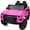 Barbie Pink, variant on Hikiddo 4WD 2-Seater Electric Car for Kids, 24V 10Ah Ride on Toys Truck for Big Kids w/ Remote, 4x200W Motor - Pink