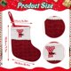 thumbnail image 3 of Medias navideñas tejidas, calcetines navideños, botas de caramelo con campanillas, bolsas de regalo navideñas, árboles de Navidad, botas para chimenea, decoraciones navideñas personalizadas para la, 3 of 6