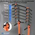thumbnail image 2 of Power Tower Pull Up Bar and Dip Station, 165-210cm Multifunctional Adjustable Height Home Gym Equipment for Strength Training Fitness, Free Standing Workout Station Max Load 250KG （Orange ）, 2 of 6