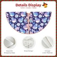 thumbnail image 3 of Balery flower Skull starry sky Printed Christmas Tree Skirt , Merry Christmas Party Christmas Tree Decoration,Adjustable Tree Skirt-36", 3 of 6