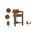 thumbnail image 2 of Meridian Furniture Sacha Saddle Velvet Stool, 2 of 9
