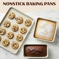thumbnail image 6 of Granitestone Ceraluxe 20Pcs Ceramic Cookware Set Nonstick, Complete Pots and Pans Set Non Stick with 5 Pc Bakeware Set, Deep Frying Pan Set, & Steamer, Non Toxic, Oven & Dishwasher Safe, Beige, 6 of 8
